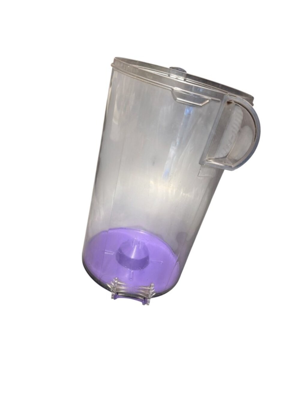 Dyson DC07 Clear Dust Bin Canister Purple Base Genuine OEM Preowned 004